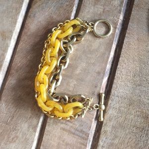 Women’s gold and yellow bracelet